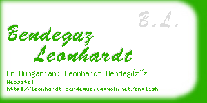 bendeguz leonhardt business card